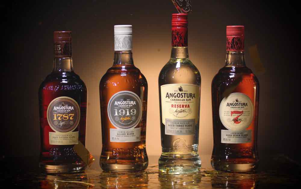 Angostura rum bottles